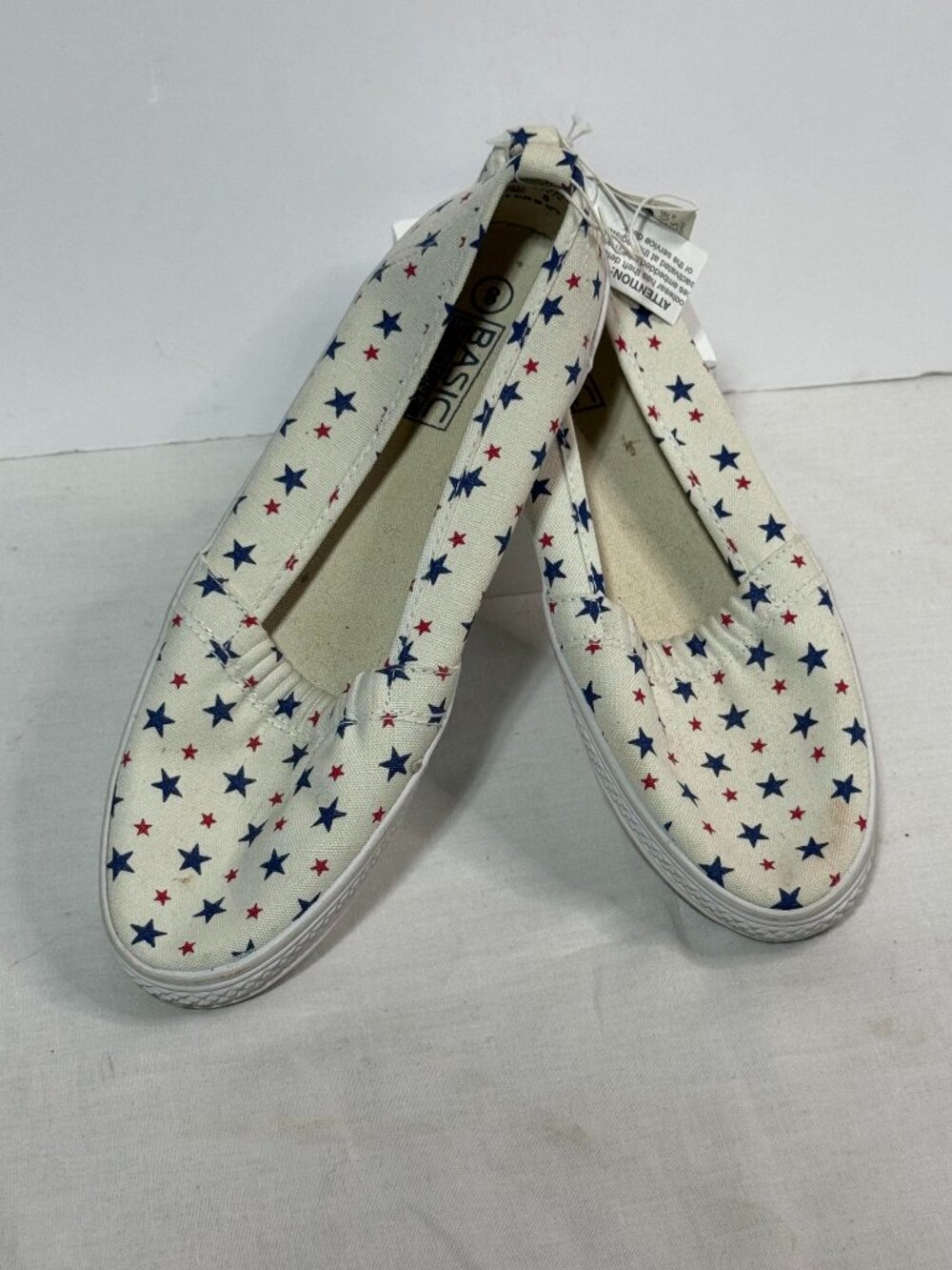 Vintage Basic Editions Star Slip On Shoes NWT 8